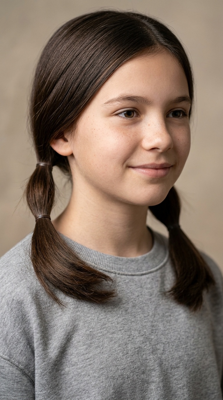 Relaxed Low Pigtails