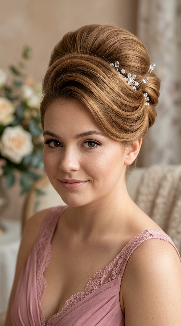 Retro Beehive Inspired Updo