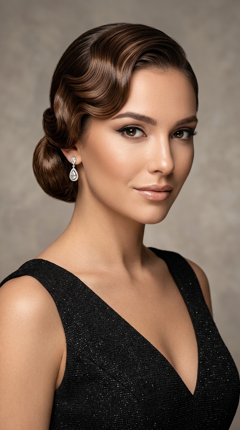 Retro Finger-Wave Inspired Sleekness