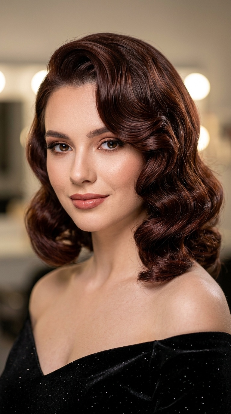 Retro Pin-Curl Waves