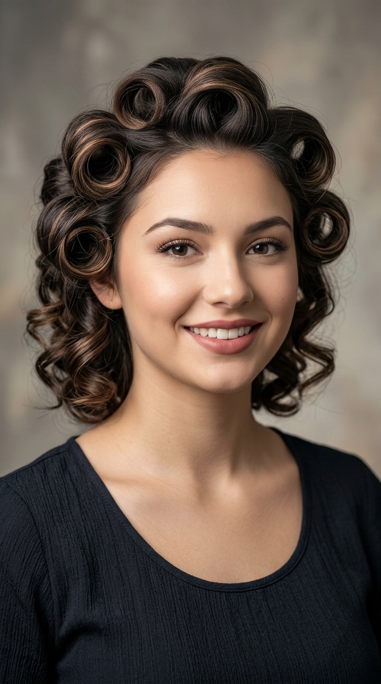 Retro Pin-Up Curls