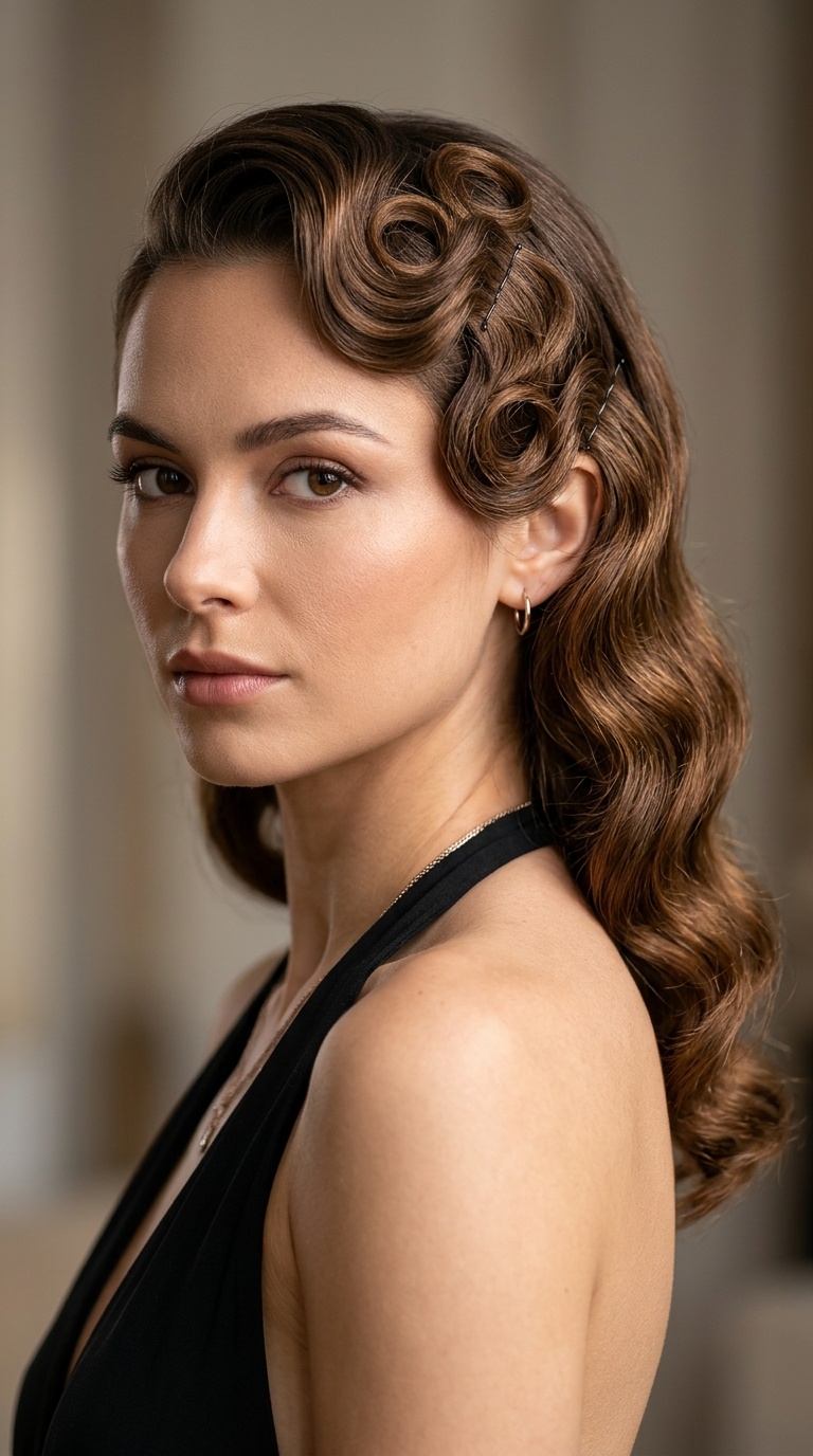 Retro S-Waves with Pin Curls