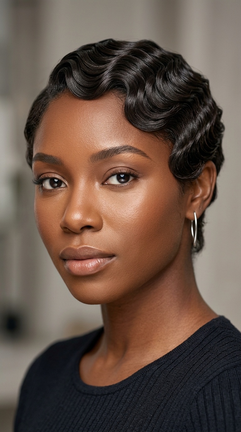 Retro Short Finger Waves