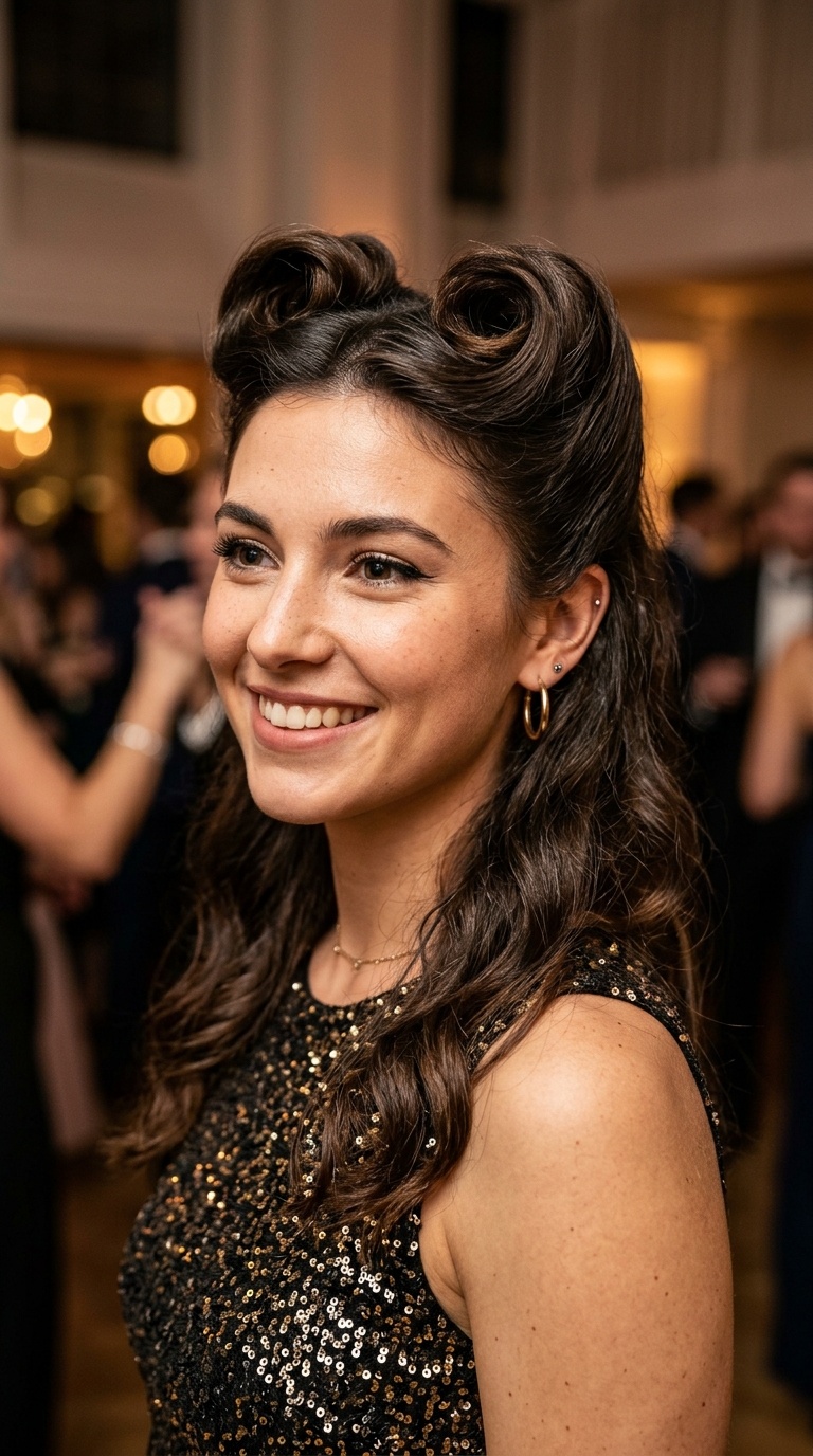 Retro Victory Rolls with Modern Texture