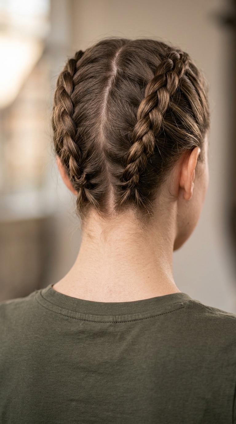 Reverse French Braids (Nape Up)
