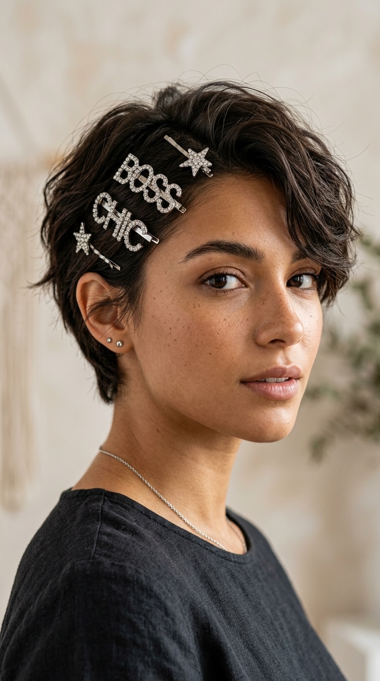 Rhinestone Word Clips