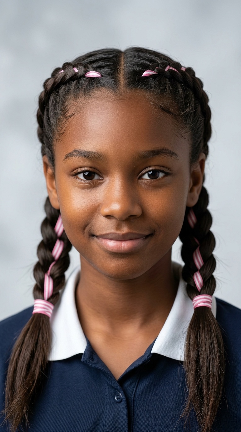 Ribbon Accented Braids
