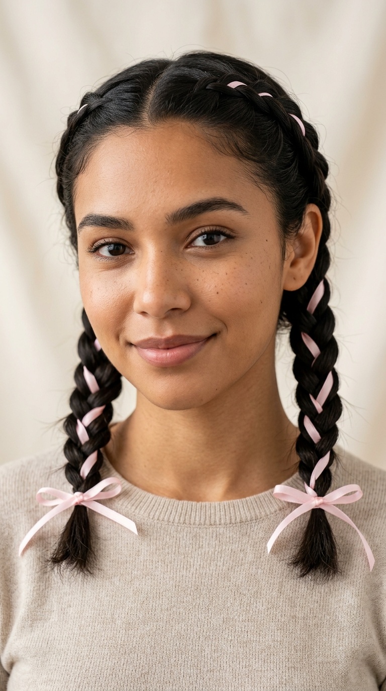 Ribbon-Laced Braids