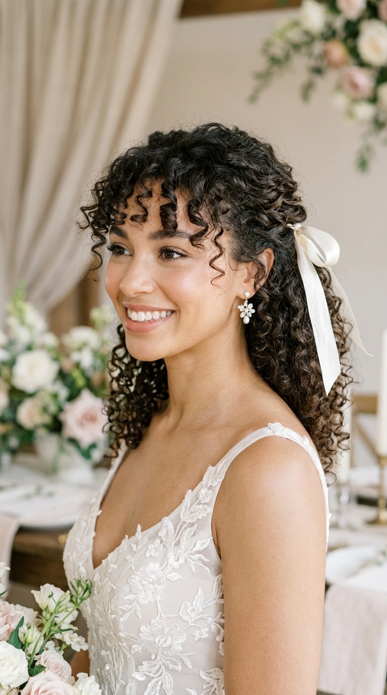 Ribbon-Tied Romantic Curls