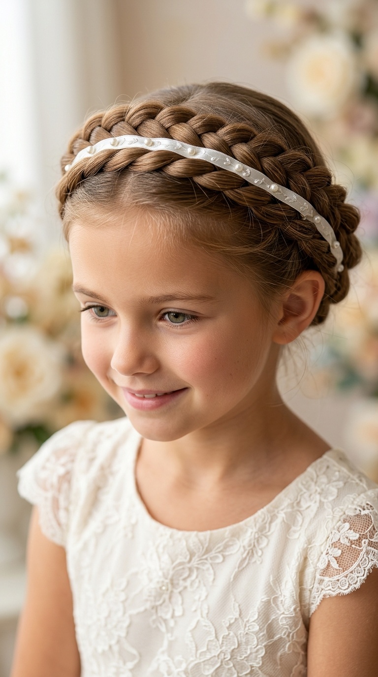 Ribbon-Woven Halo Braid