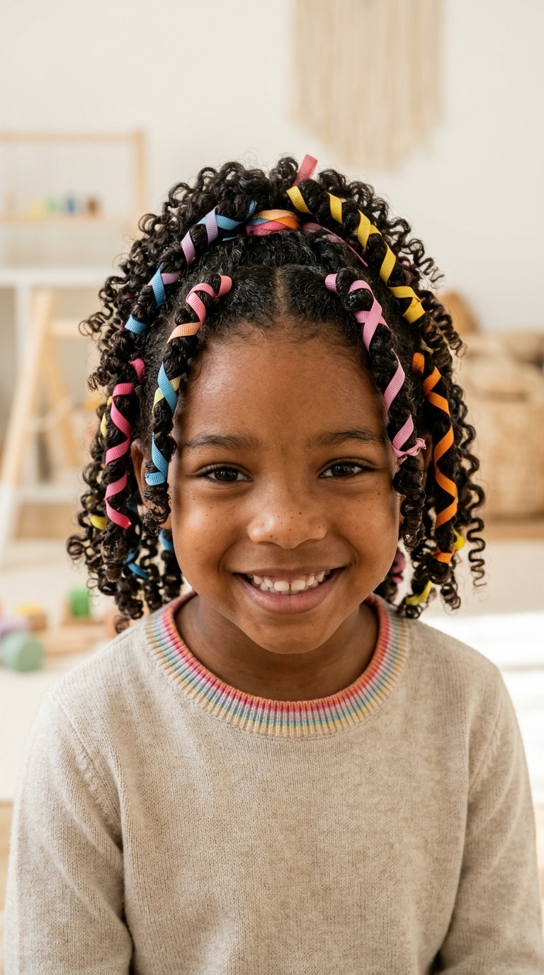 Ribbon-Wrapped Curls