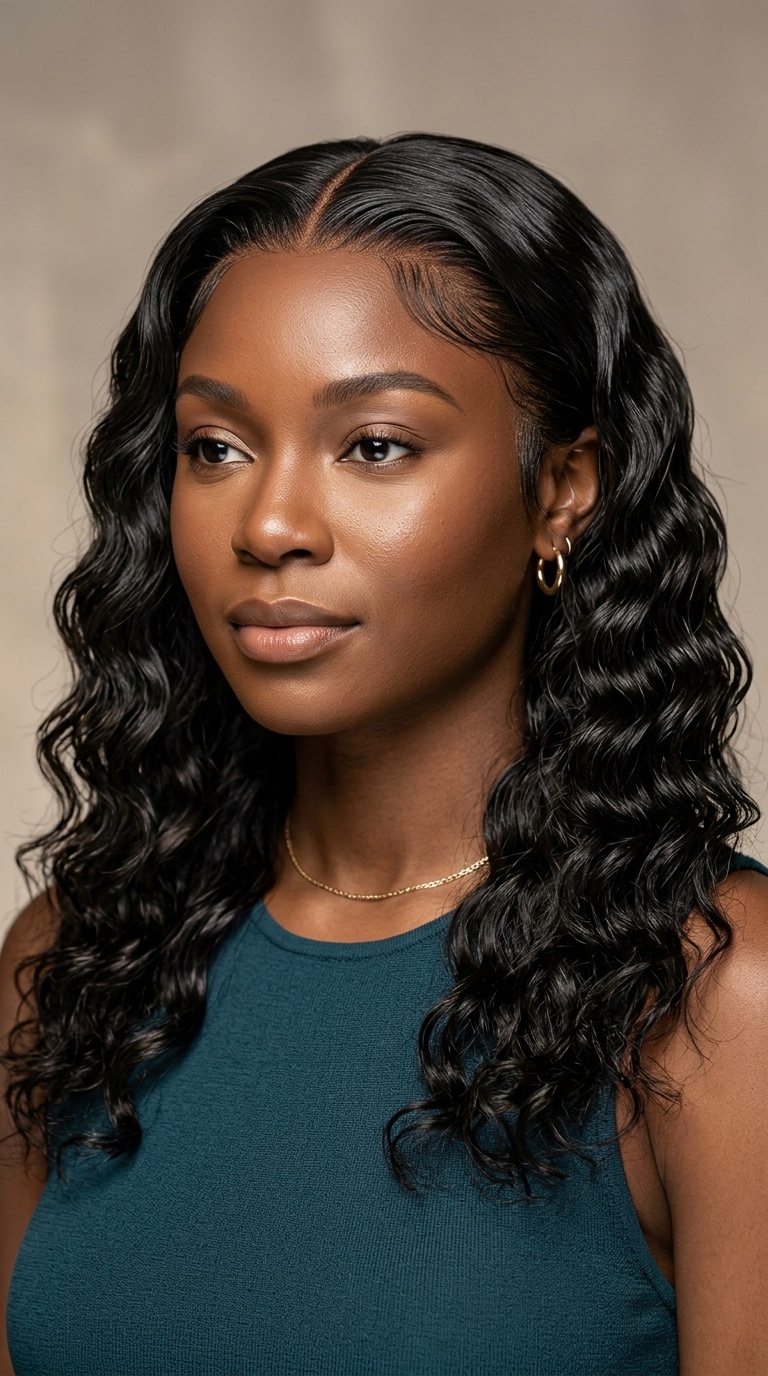 Rippled Water Wave with a Silk Base Closure
