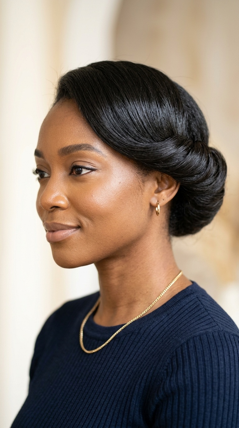 Roll and Tuck Updo