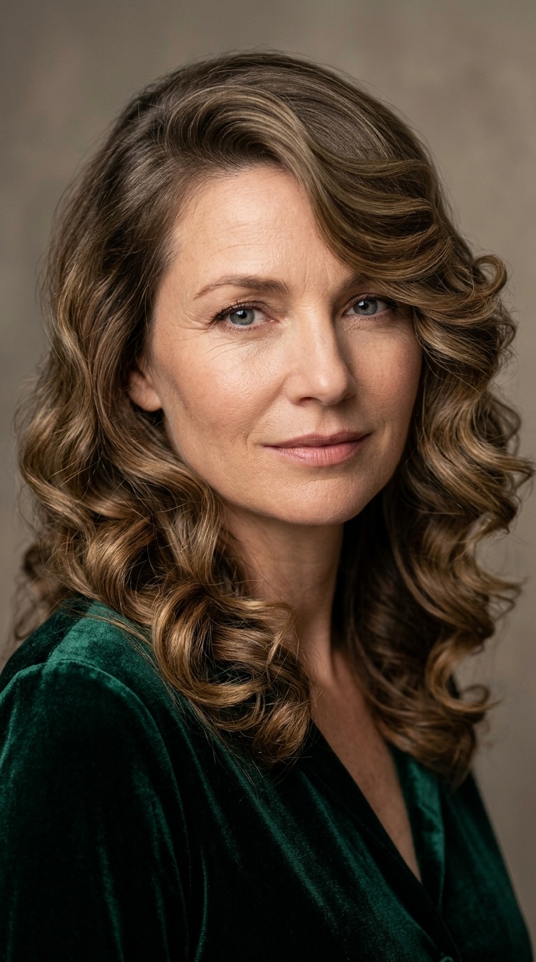 Romantic Brushed-Out Pin Curls