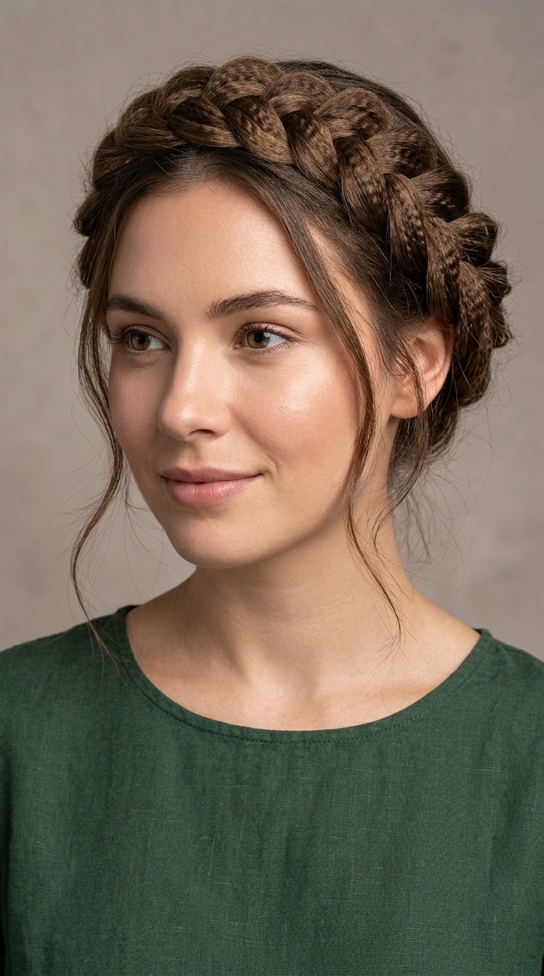 Romantic Crimped Crown Braid