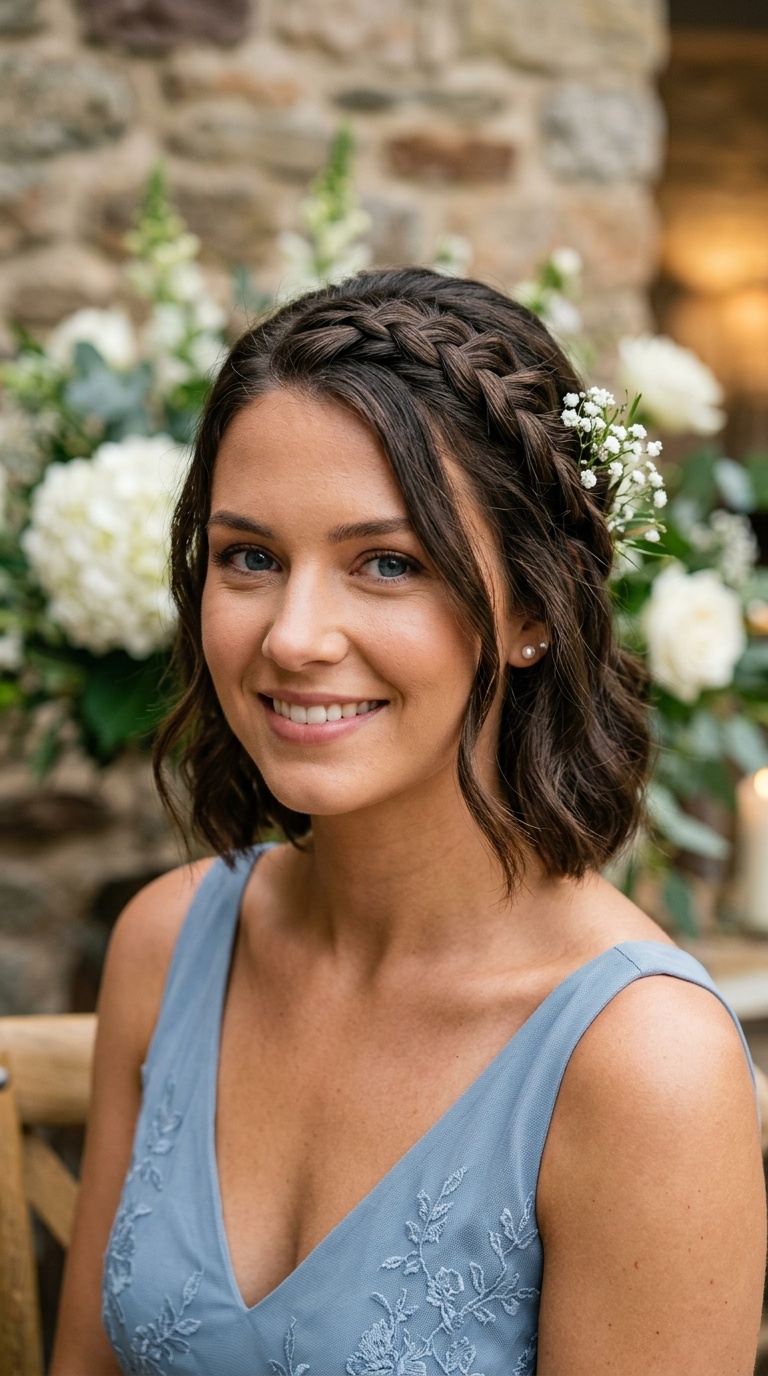 Romantic Dutch Braid Accents