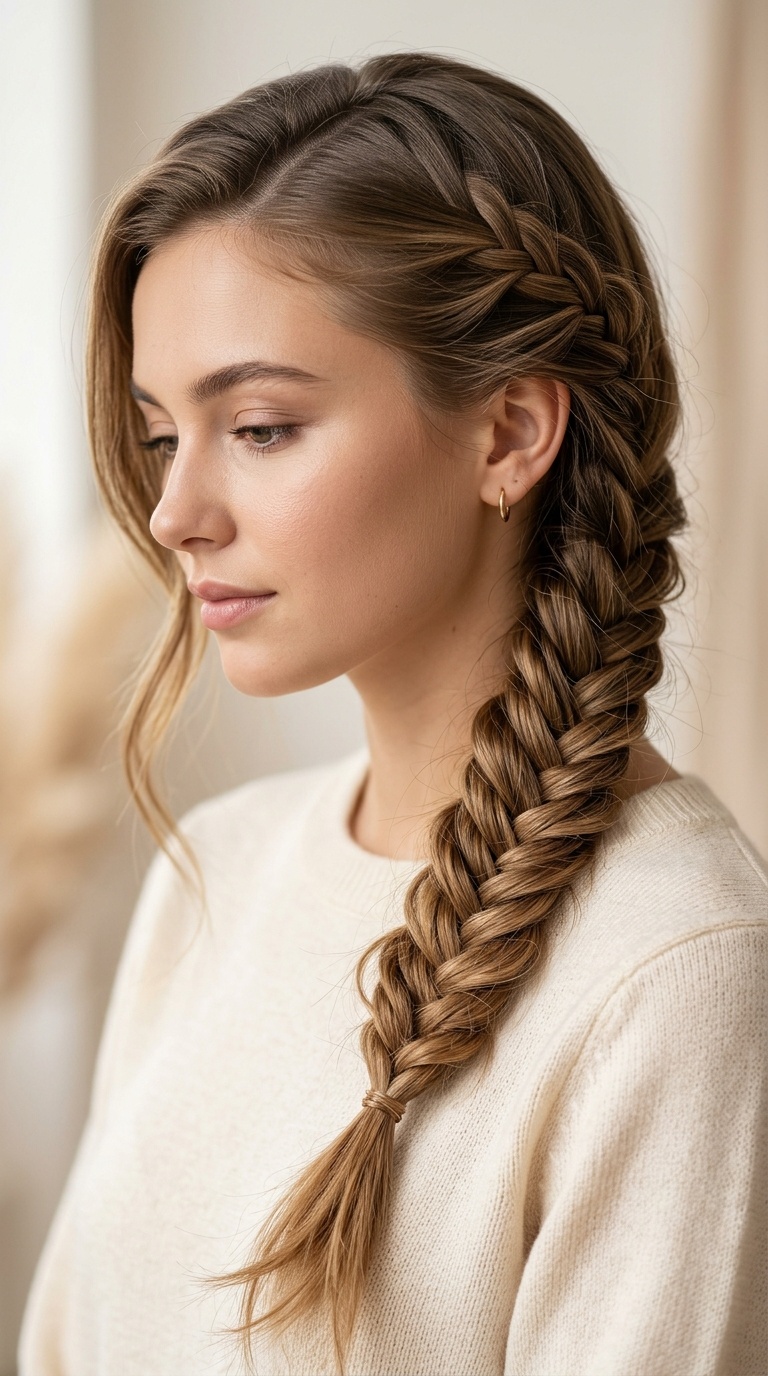 Romantic Fishtail Side Braid