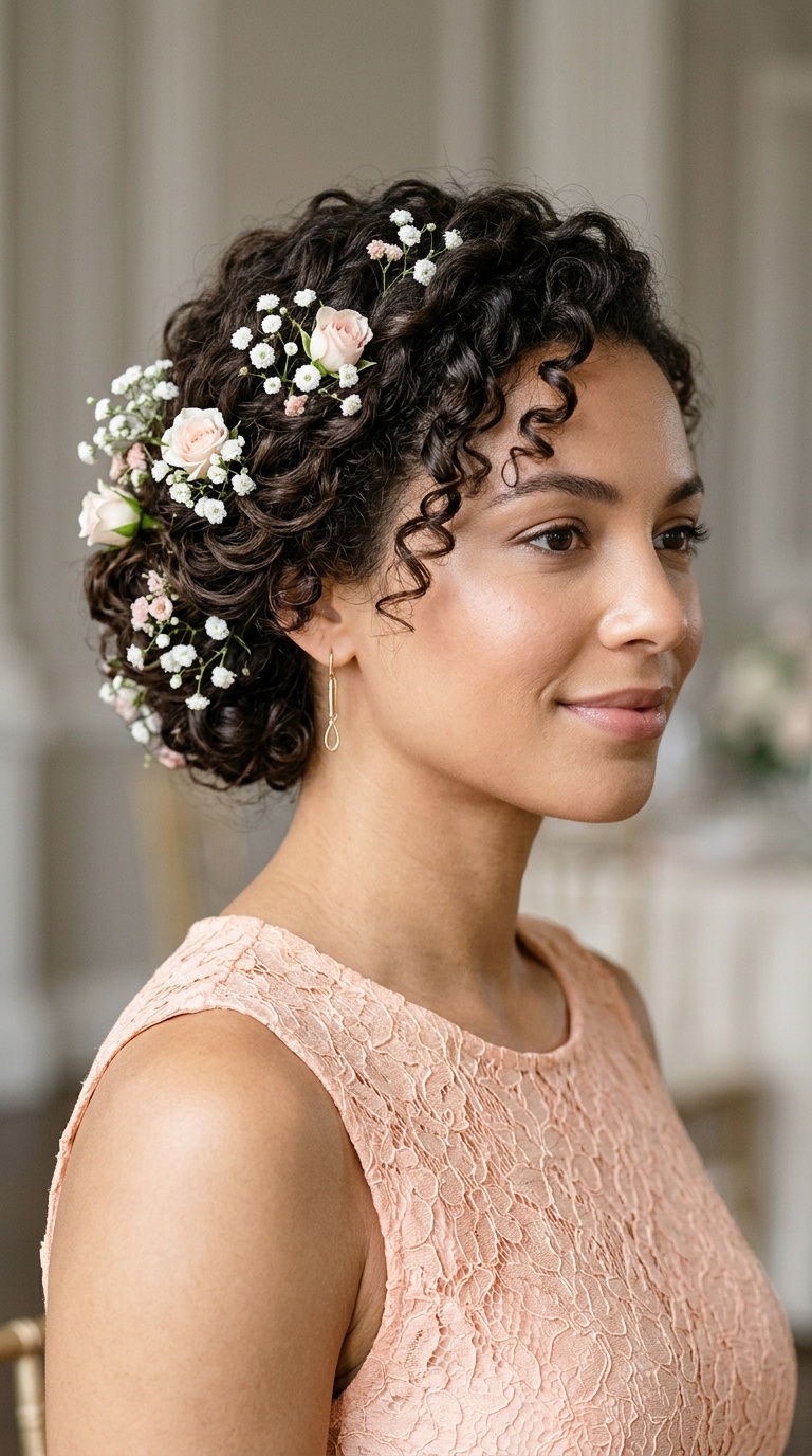 Romantic Floral Tucked Bob