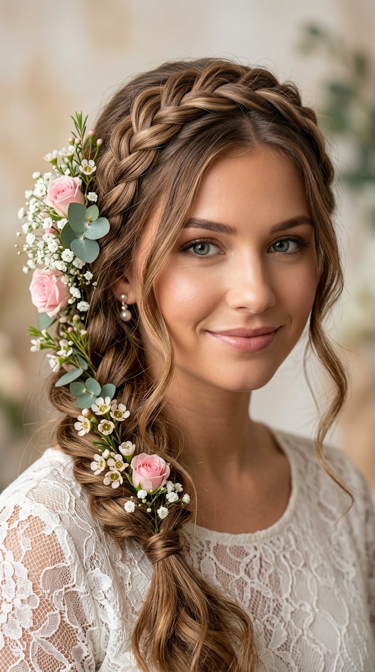 Romantic Flower Braid