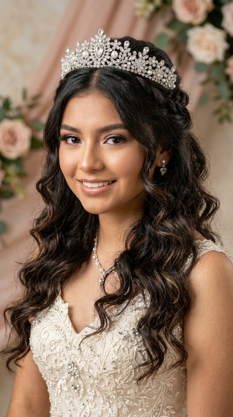 Romantic Half-Up Half-Down