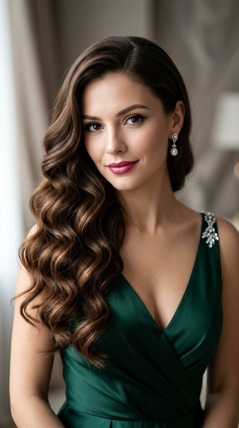 Romantic Hollywood Glam Waves
