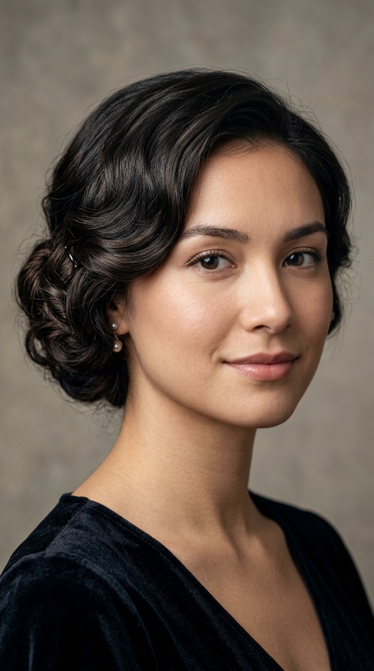 Romantic Low-Slung Faux Bob