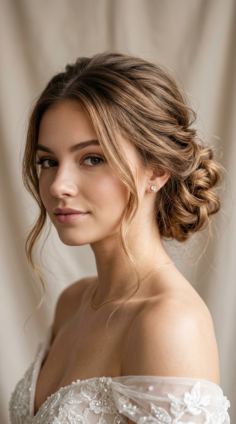 Romantic Messy Low Bun