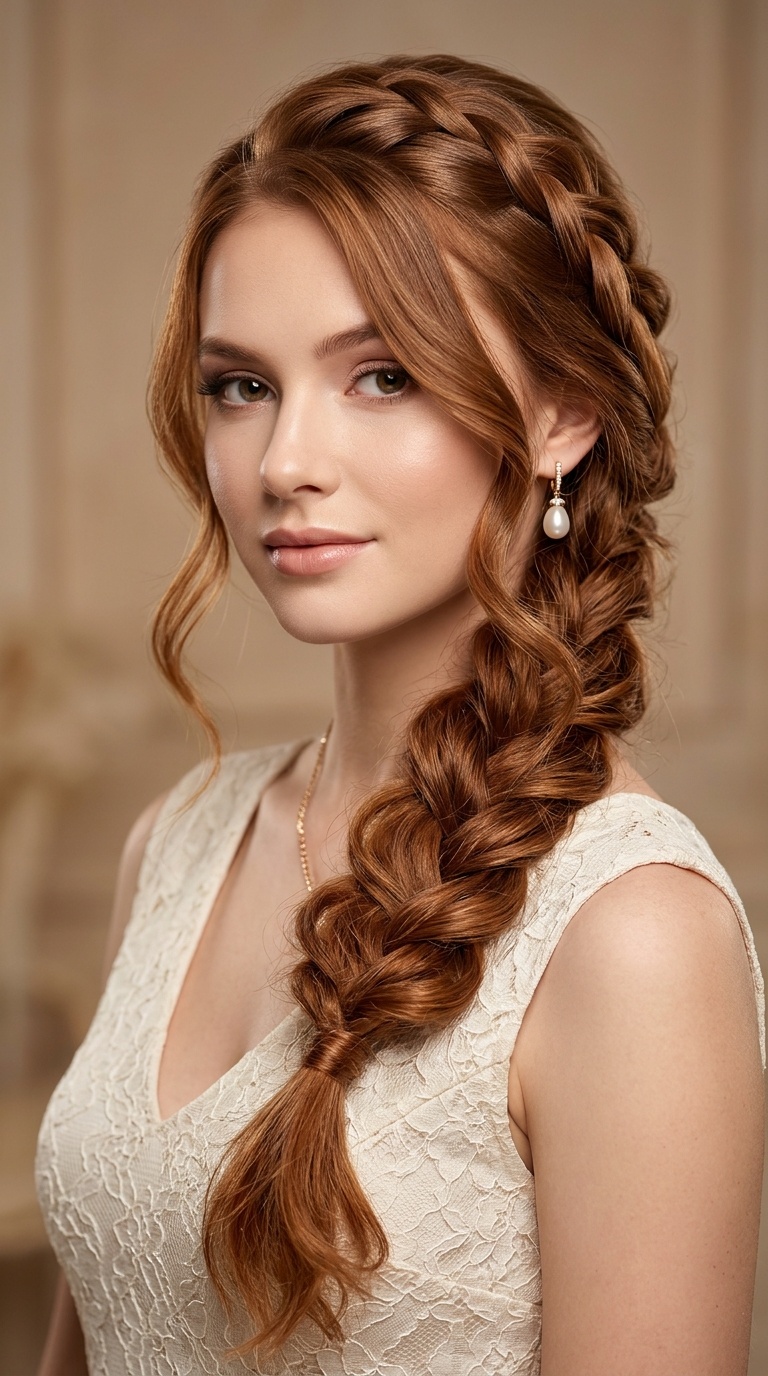 Romantic Side-Swept Braid