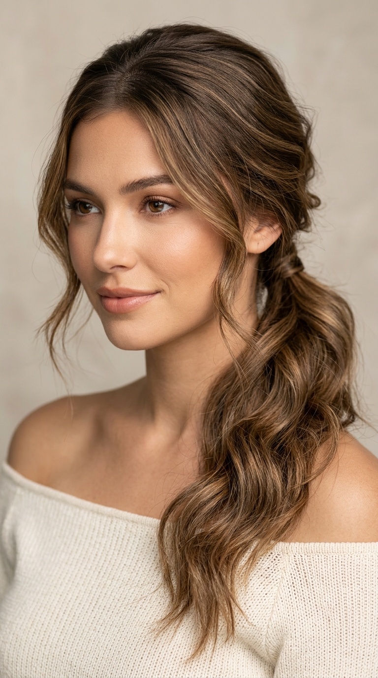 Romantic Textured Side Pony