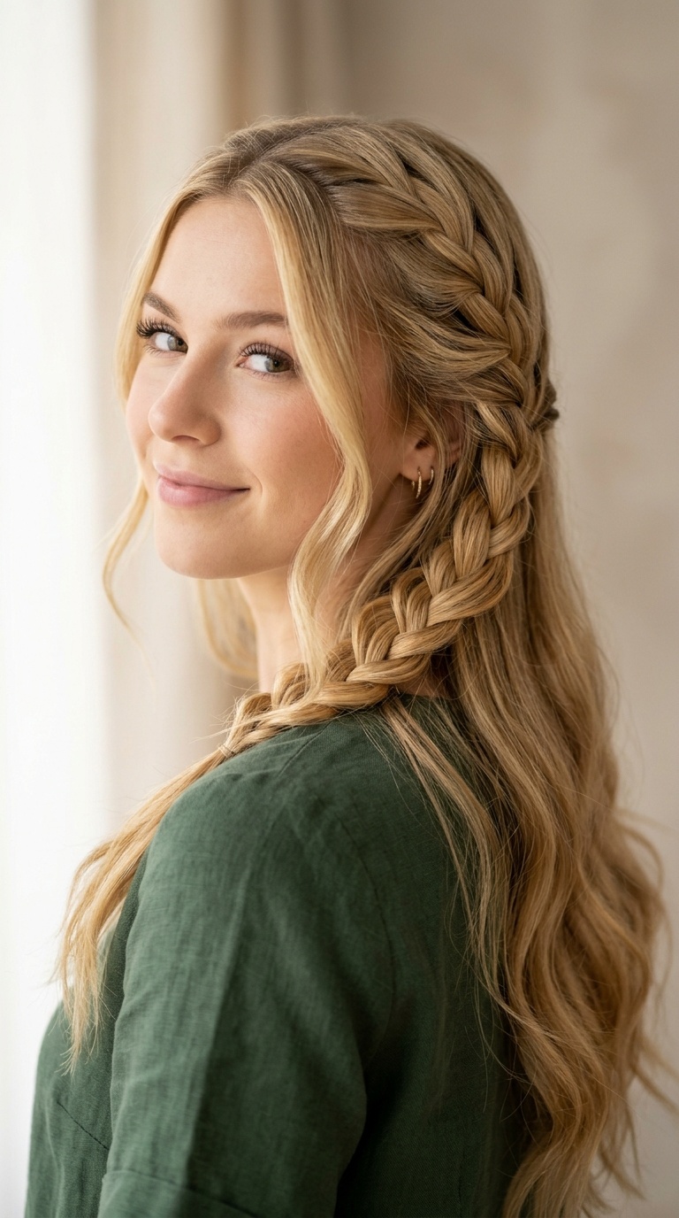 Romantic Waterfall Braid