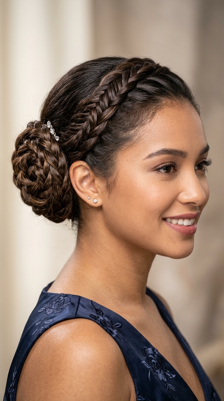 Rosette Braided Bun