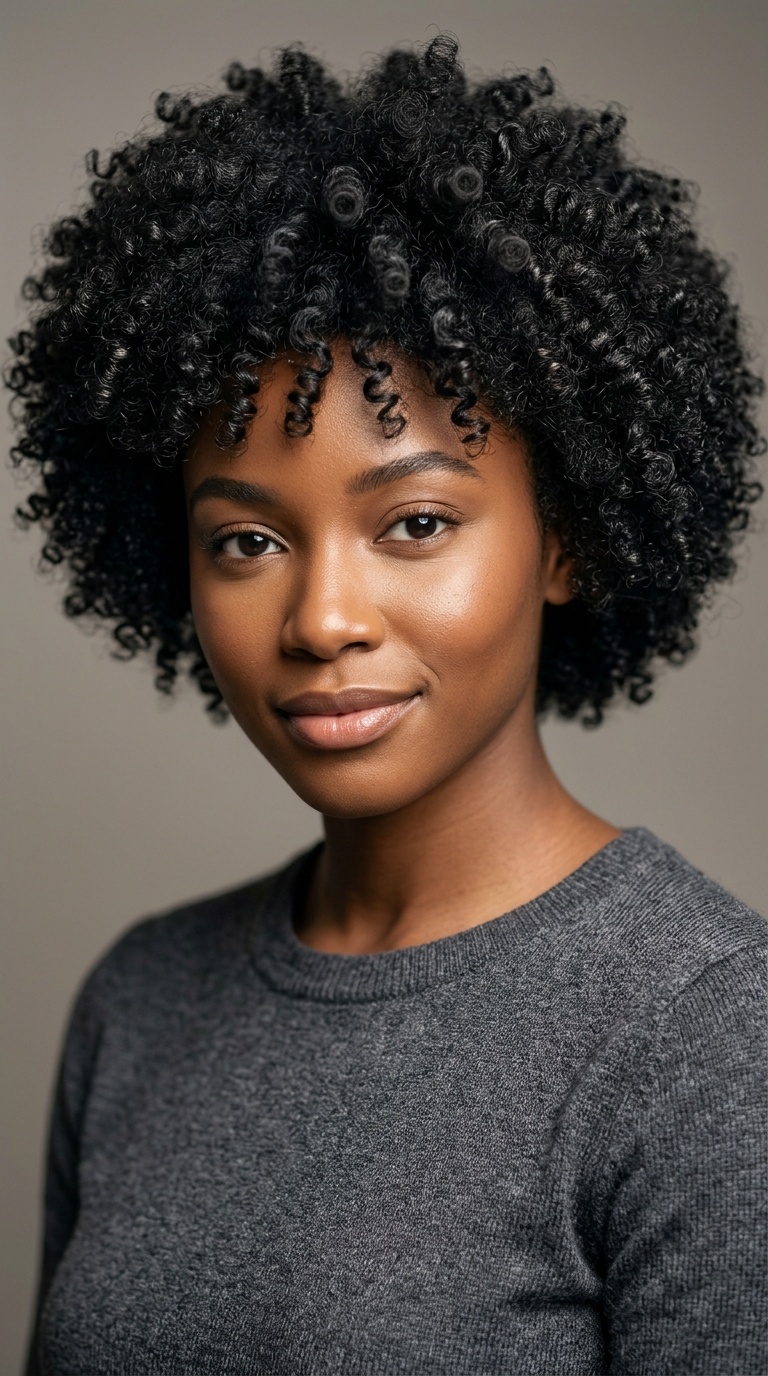 Rounded Afro