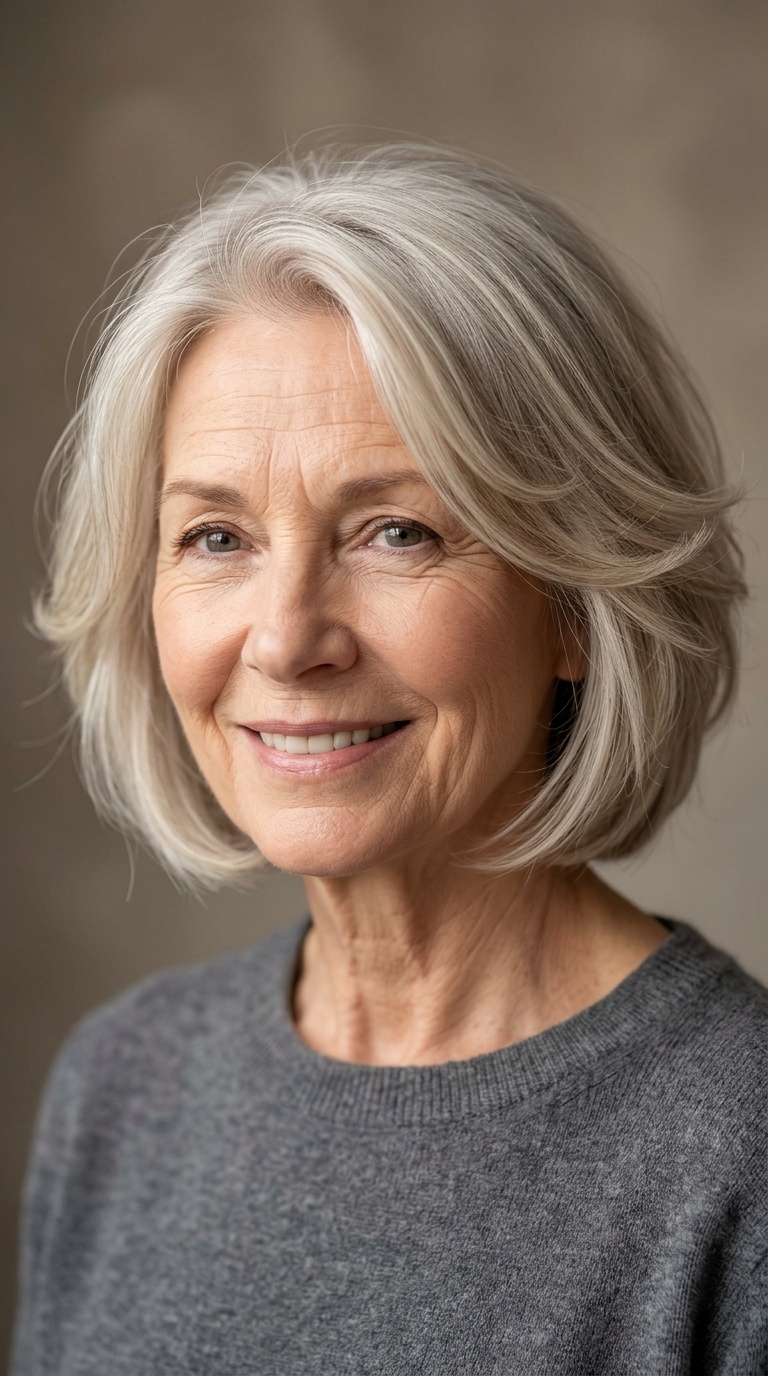 Rounded Feathered Cut for Fine Hair