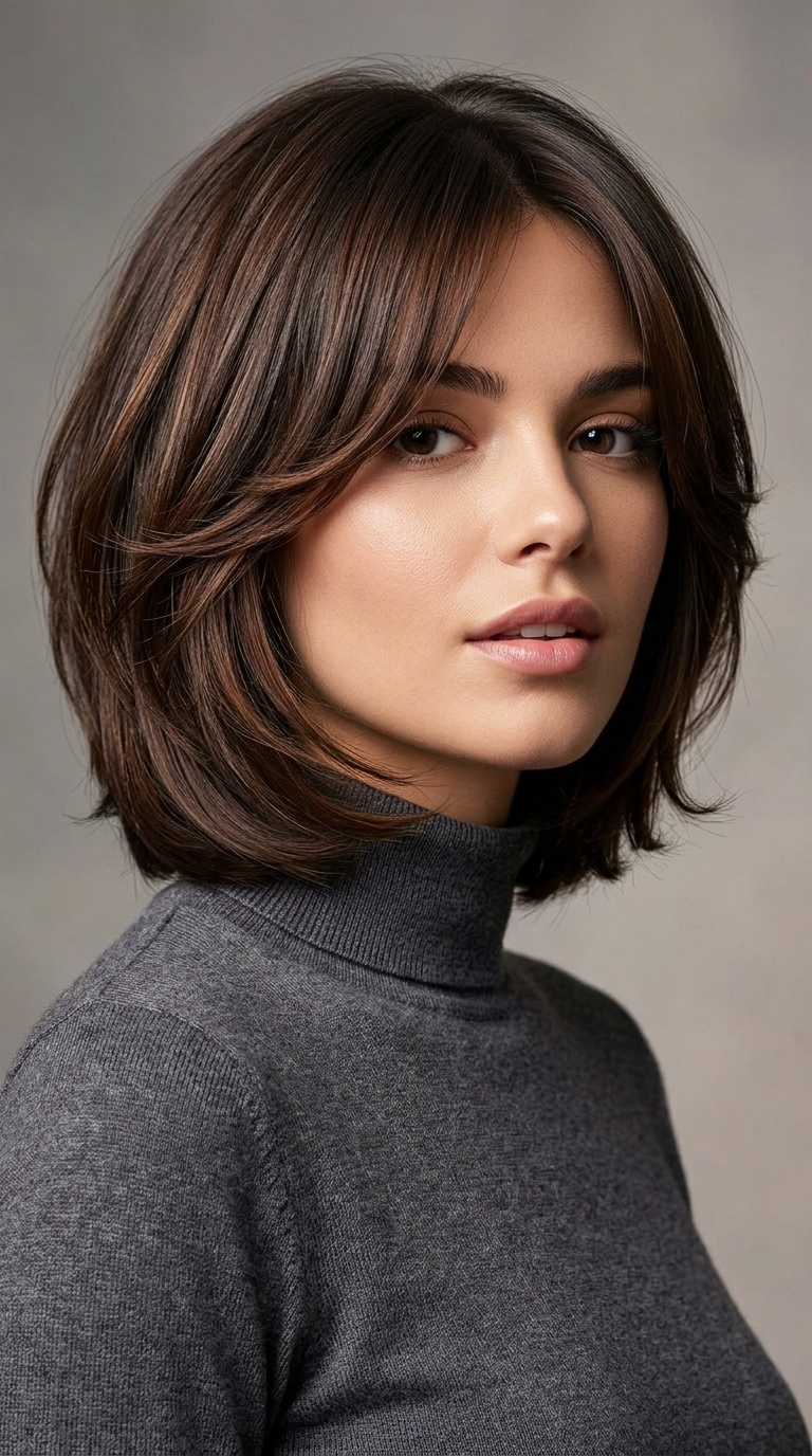 Rounded Pageboy with Face Layers