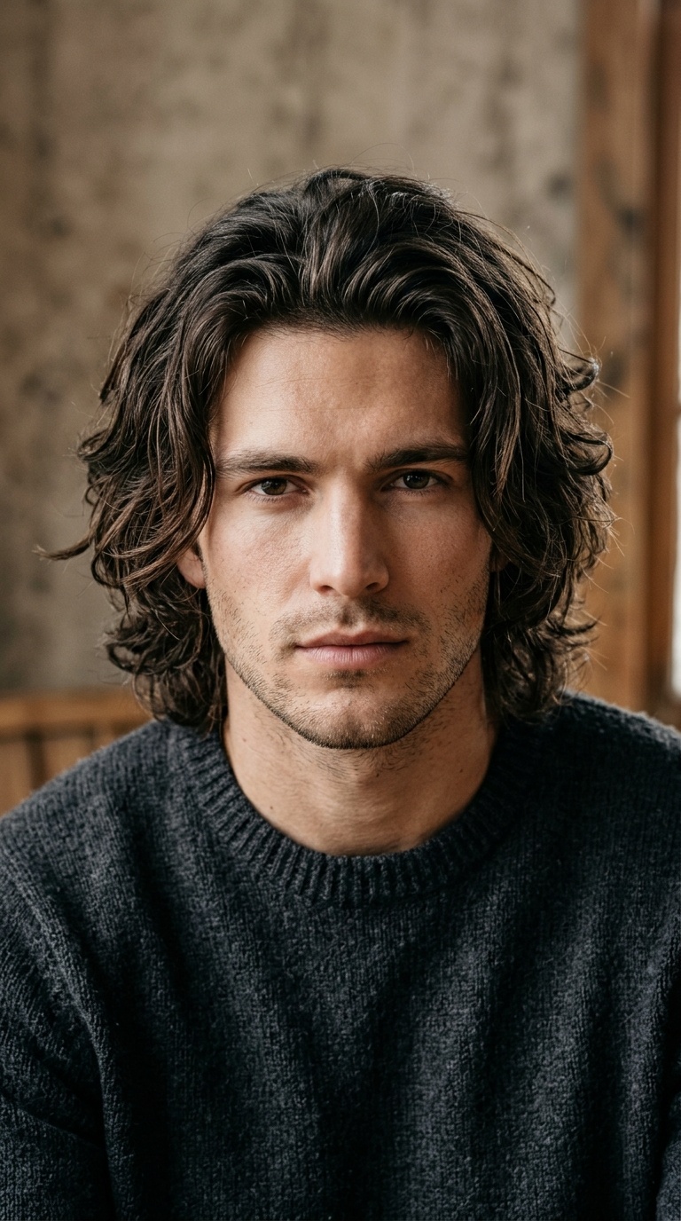 Rugged Shoulder-Length Texture