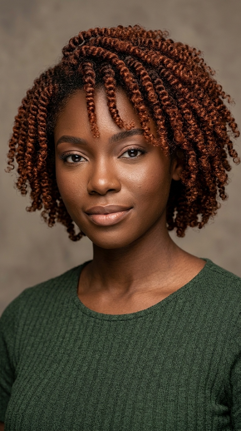 Rust-Colored Twist Out