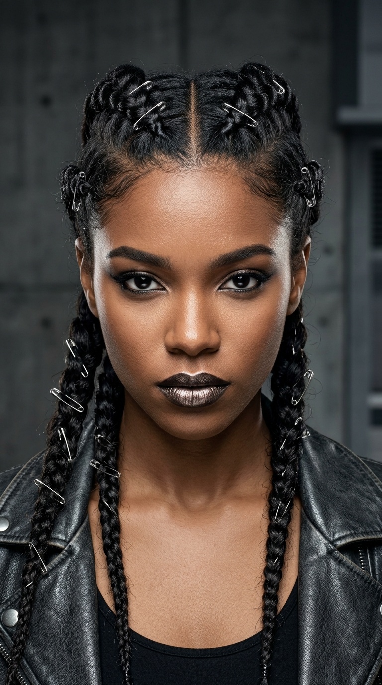 Safety Pin Braids