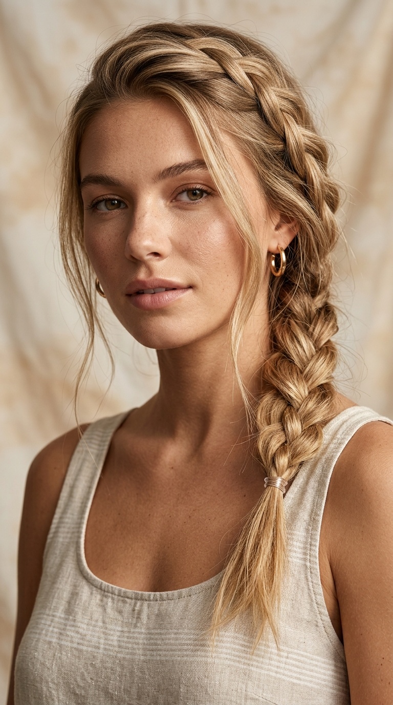 Salt-Sprayed Side Braid