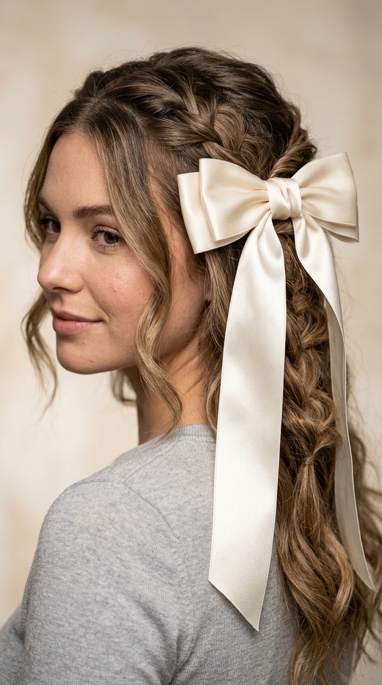 Satin Ribbon Long-Tail Bow