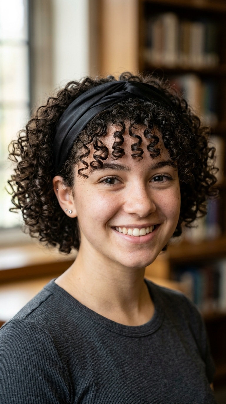 Satin Wrapped Headband for Frizz Control