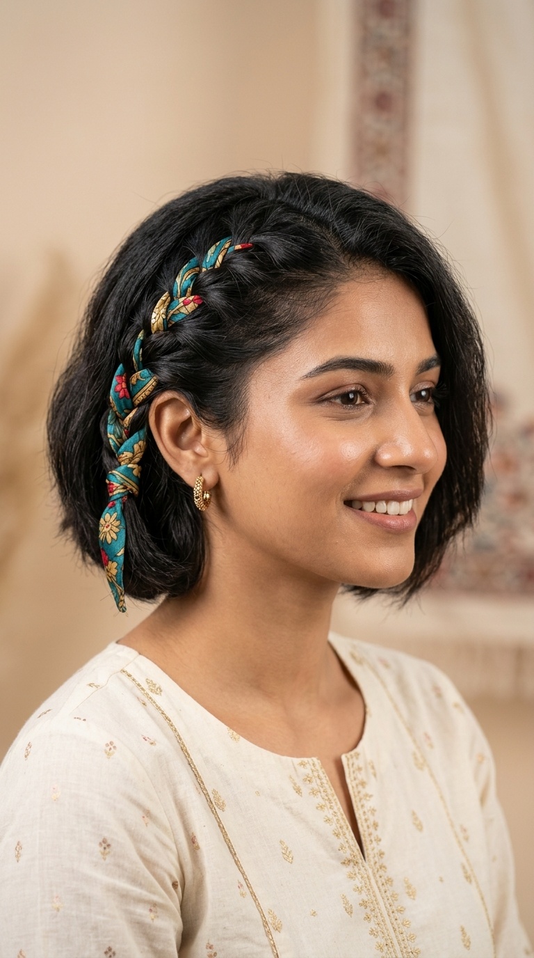 Scarf Braided In