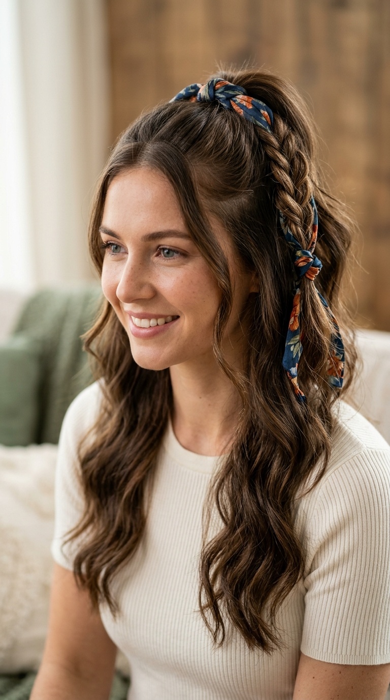 Scarf-Tied Half-Pony