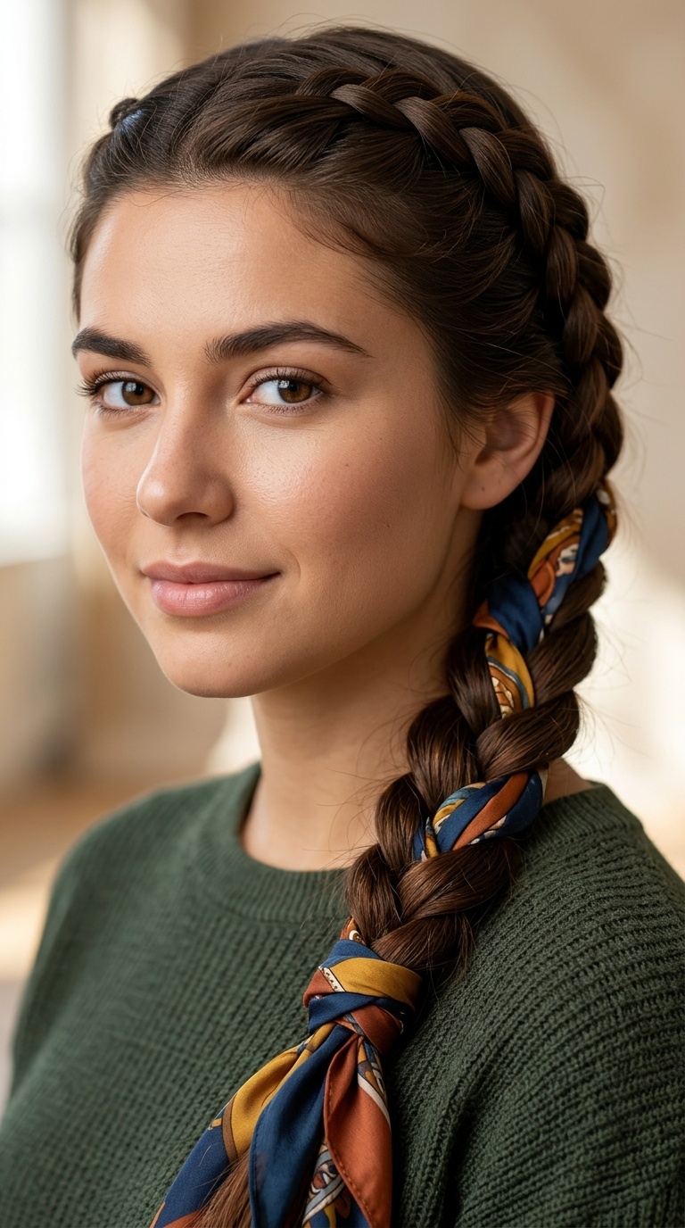 Scarf-Wrapped Braid