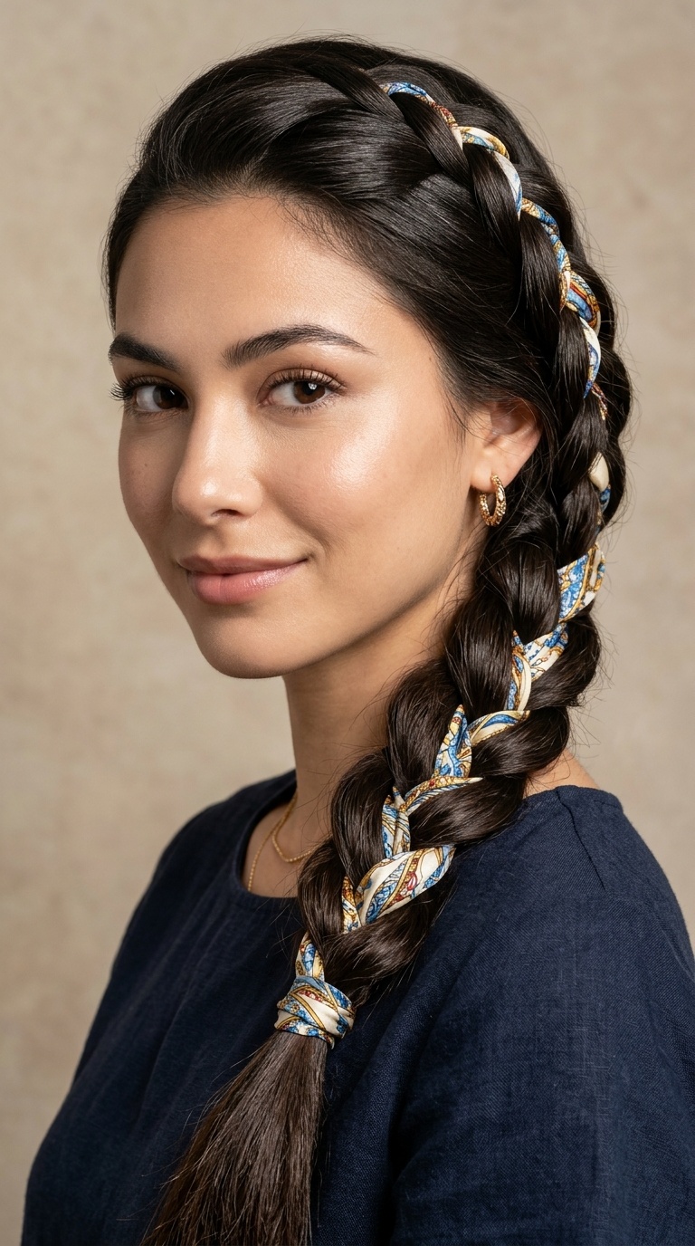 Scarf-Wrapped Braid