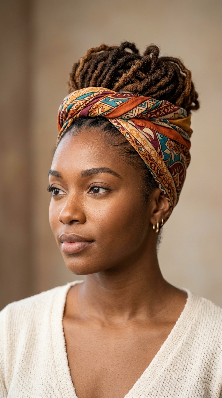 Scarf-Wrapped Crown