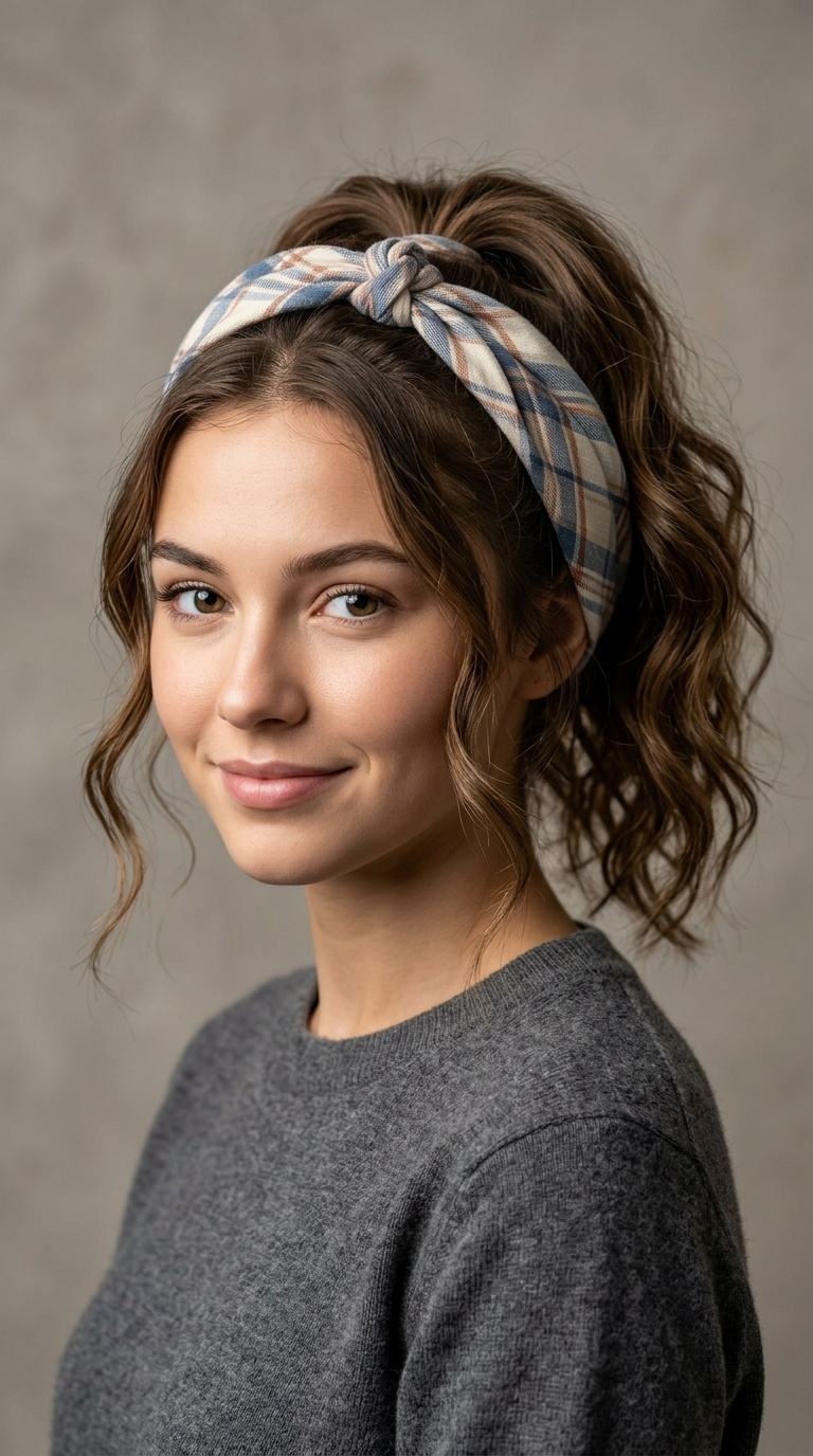 Scarf-Wrapped Pony