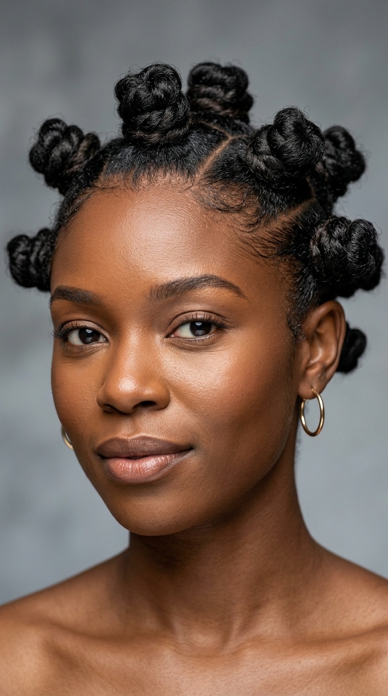 Sculpted Bantu Knots