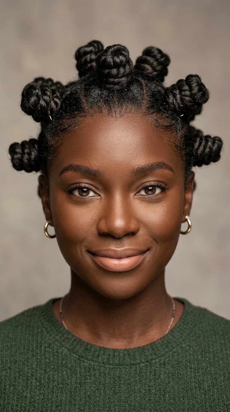 Sculpted Bantu Knots