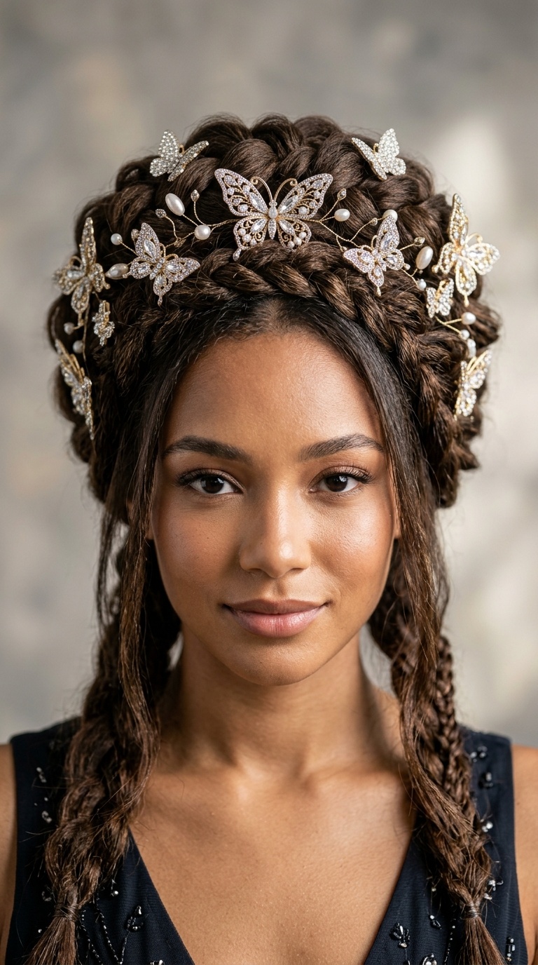 Sculpted Butterfly Crown