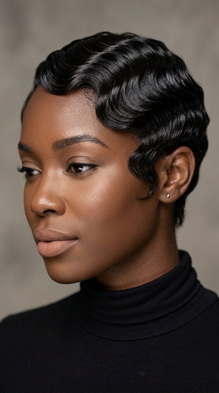 Sculpted Finger Waves